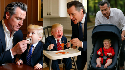  Newsom’s 'baby Trump' meme goes viral after Democrats sweep key states
