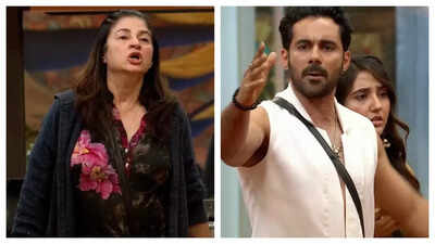  Kunickaa Sadanand drags Abhishek Bajaj's mother during a fight and curses him; says 'Shraap hai mera tujhe, teri maa ko koi "Tu" bolega aur tu sunega'