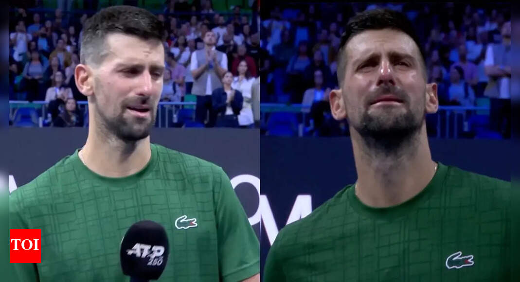 Watch: Novak Djokovic breaks down during tribute to former mentor, his 'tennis father'