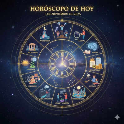 Horóscopo diario: predicciones astrológicas para hoy, 6 de noviembre de 2025