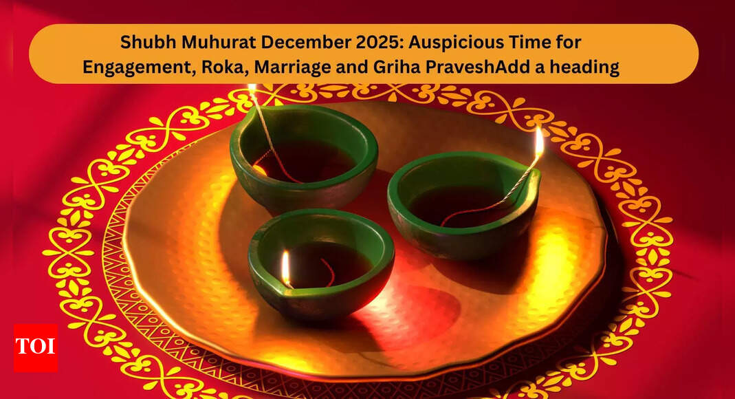 Shubh Muhurat December 2025: Auspicious Time for Engagement, Roka, Marriage and Griha Pravesh