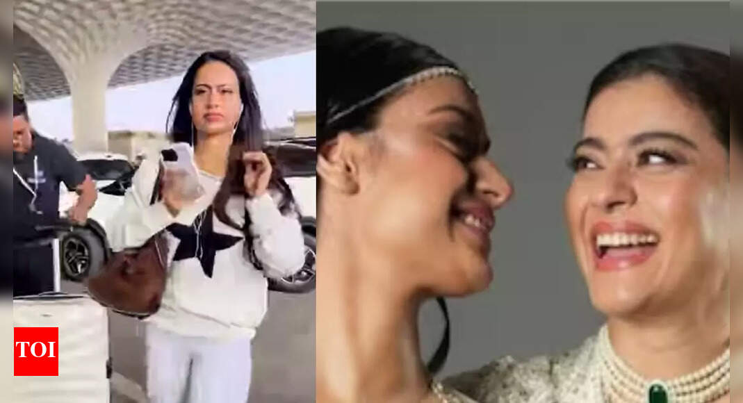 Nysa Devgan wins hearts with old-school cool casual airport look - Watch