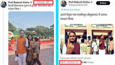 'Vote chori proof': Opposition attacks Rakesh Sinha, BJP leaders for voting in two states; RSS ideologue hits back