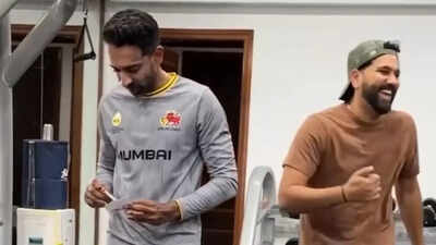 Rohit Sharma turns prankster, surprises former India pacer - Watch