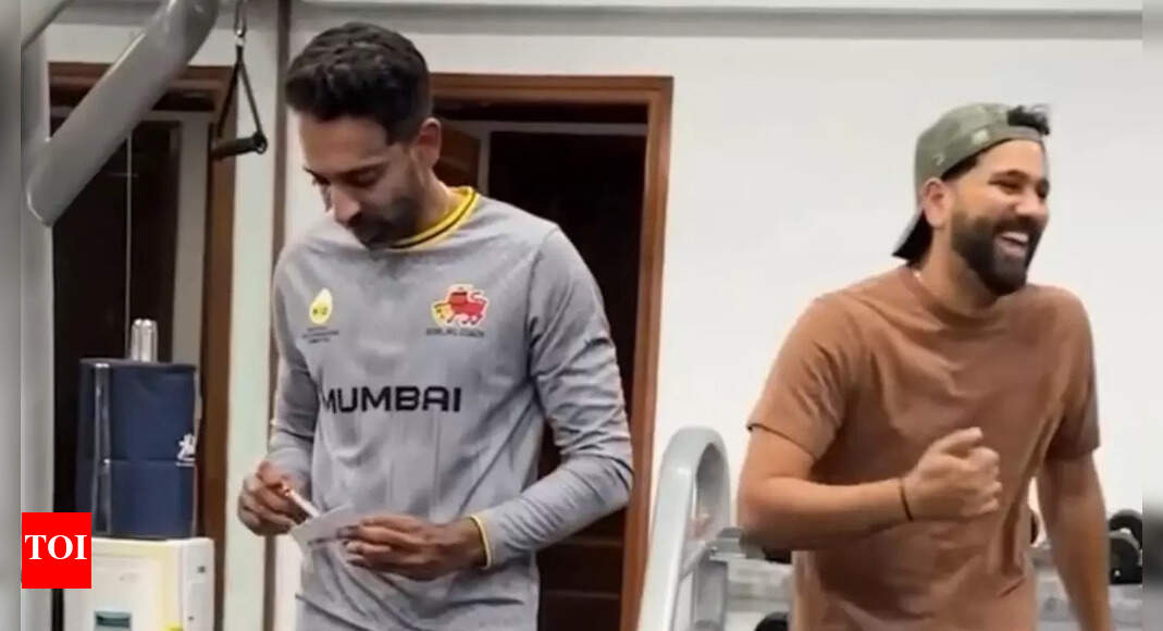 Rohit Sharma turns prankster, surprises former India pacer - Watch