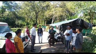 Officials inspect tribal colony issues in Kaduhadige