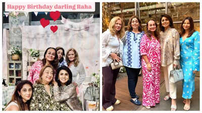  Neetu Kapoor and Soni Razdan share photos from 'fam-jam', cute Peppa Pig puppet show