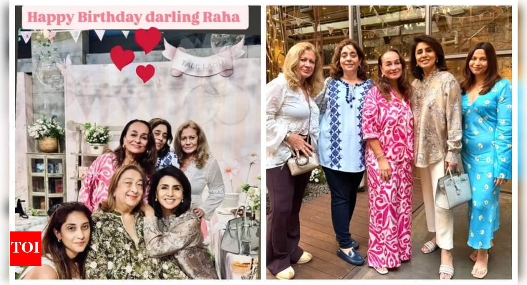 Raha Kapoor's birthday bash: Neetu Kapoor and Soni Razdan share photos from 'fam-jam', cute Peppa Pig puppet show