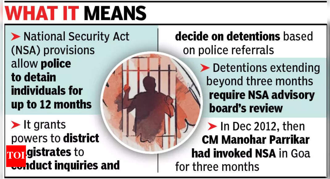 Goa invokes NSA for three months to tackle ‘anti-socials’