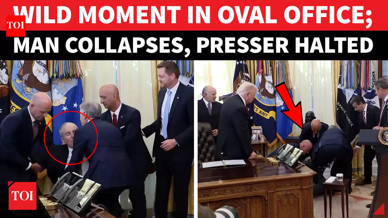 Emergency In Oval Office: Trump Abruptly Ends Presser; Reporters ...