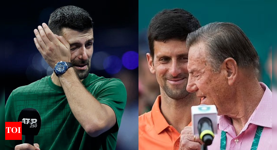 What made Novak Djokovic cry after his match at the Hellenic Championship in Athens?