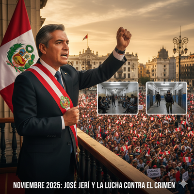 José Jerí promete mano dura contra el narcoterrorismo: “El miedo no gobernará nuestras calles”