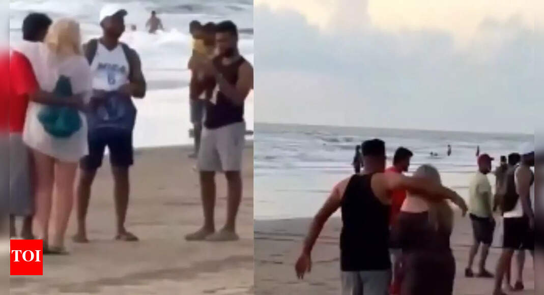 They were visibly uncomfortable: Men seen forcing foreign tourists for photos on Goa beach