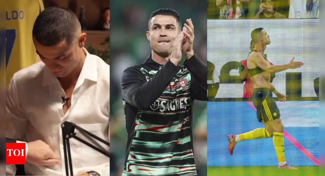 'Do you mind if I... ': Interviewer touches Cristiano Ronaldo's abs; player bursts out laughing - watch