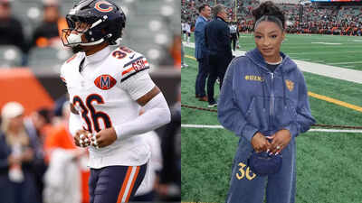 Simone Biles stuns in chic athleisure, pays tribute to No. 36 as she cheers on Jonathan Owens during Chicago Bears’ win over Bengals