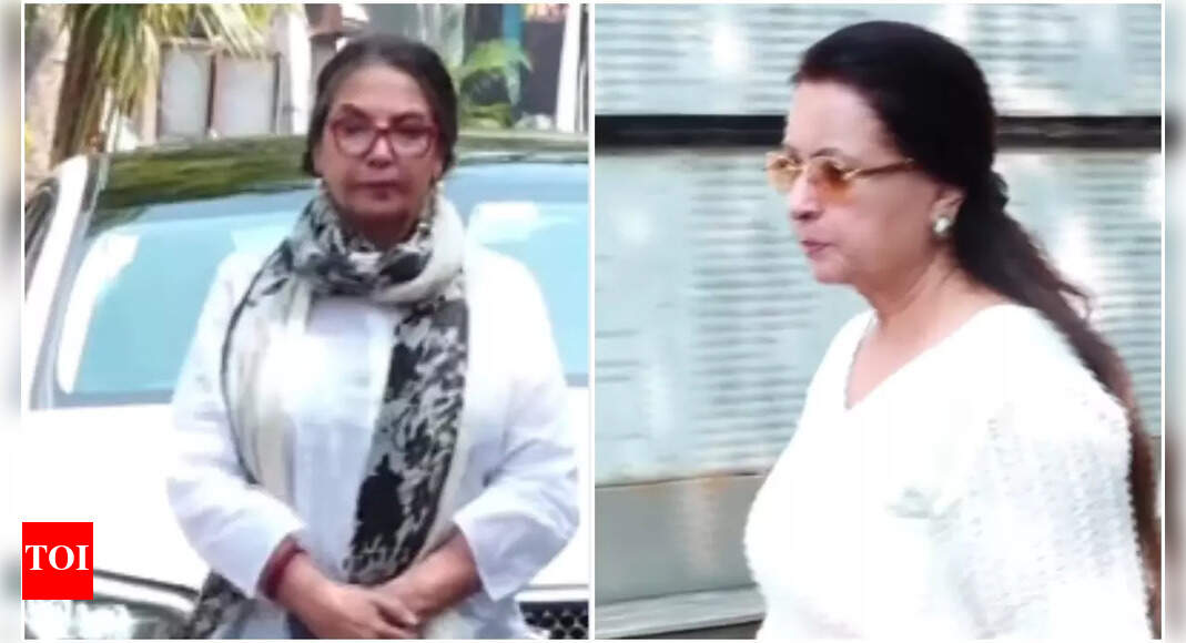 Sulakshana Pandit passes away: Shabana Azmi, Poonam Dhillon and other attend last rites - watch video
