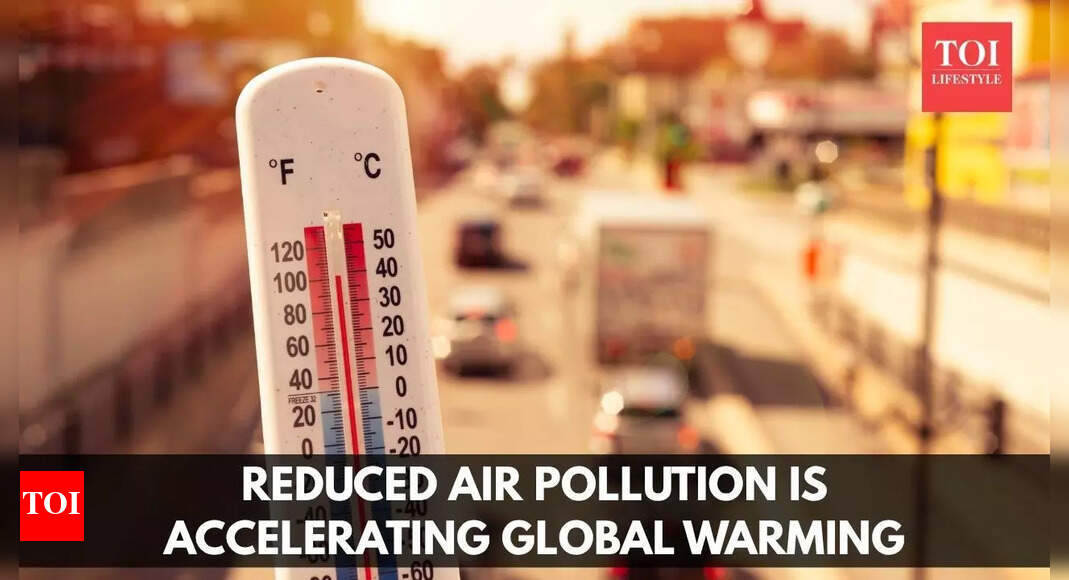Reduced air pollution is accelerating global warming, claims study