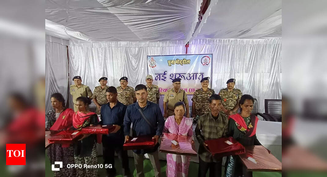 Seven Maoists worth Rs 37 lakh lay down arms in Chhattisgarh, ending Udanti area committee’s presence