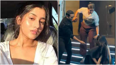 ‘The Family Man 3’: Ashlesha Thakur falls down stairs at trailer launch; Priyamani comes to her rescue