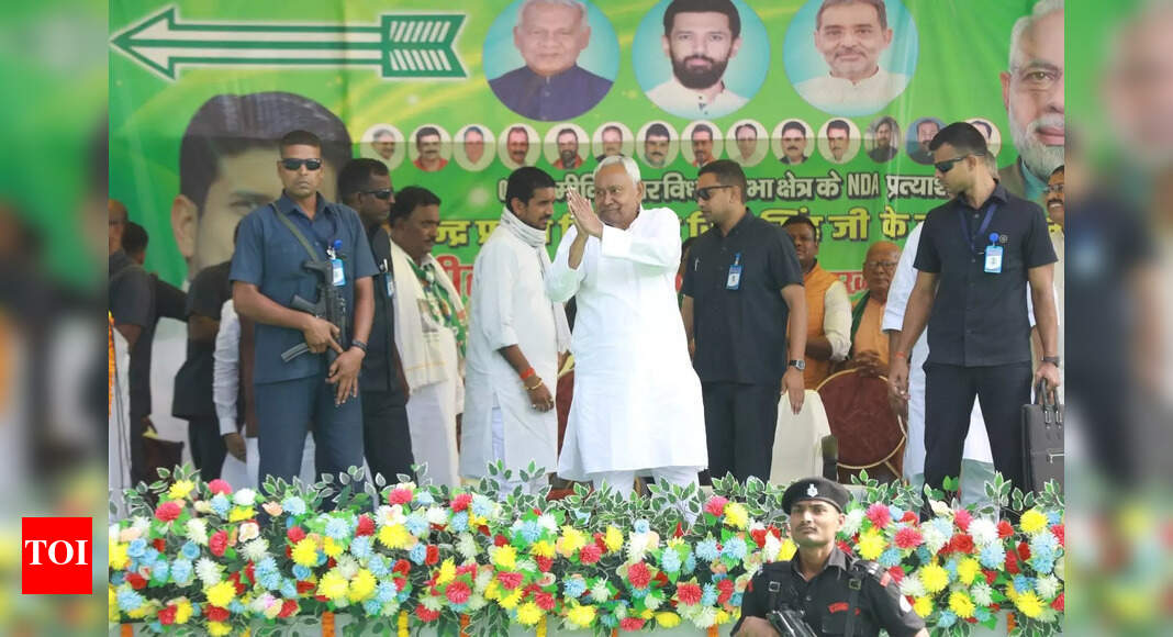 High voter turnout in first phase indicates NDA wave, says CM Nitish