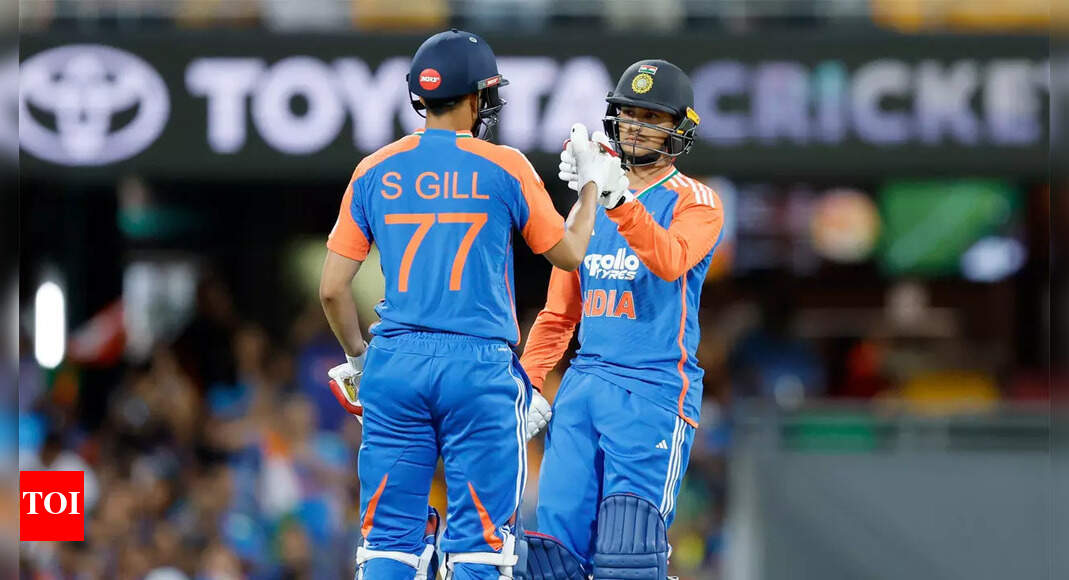Image for IND vs AUS Live Score, 5th T20I: Rain interrupts play after Abhishek Sharma, Shubman Gill give India flying start