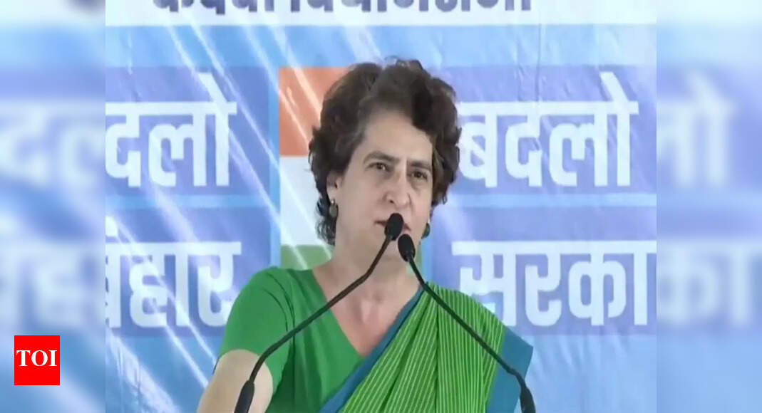'Mahagathbandhan fighting Mahatma's battle': Priyanka Gandhi Vadra accuses PM Modi of 'suppressing' people; calls for 'change' in Bihar