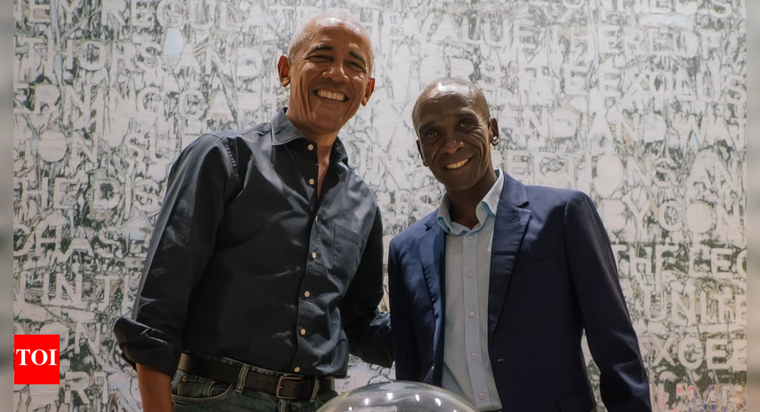 Eliud Kipchoge ends his elite marathon journey with a heartfelt gift for former US President Barack Obama