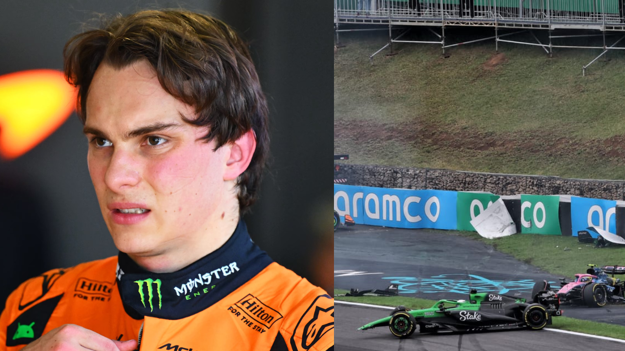 F1 sprint: Oscar Piastri crashes out of Brazilian Grand Prix after losing  control on wet track | International Sports News - The Times of India