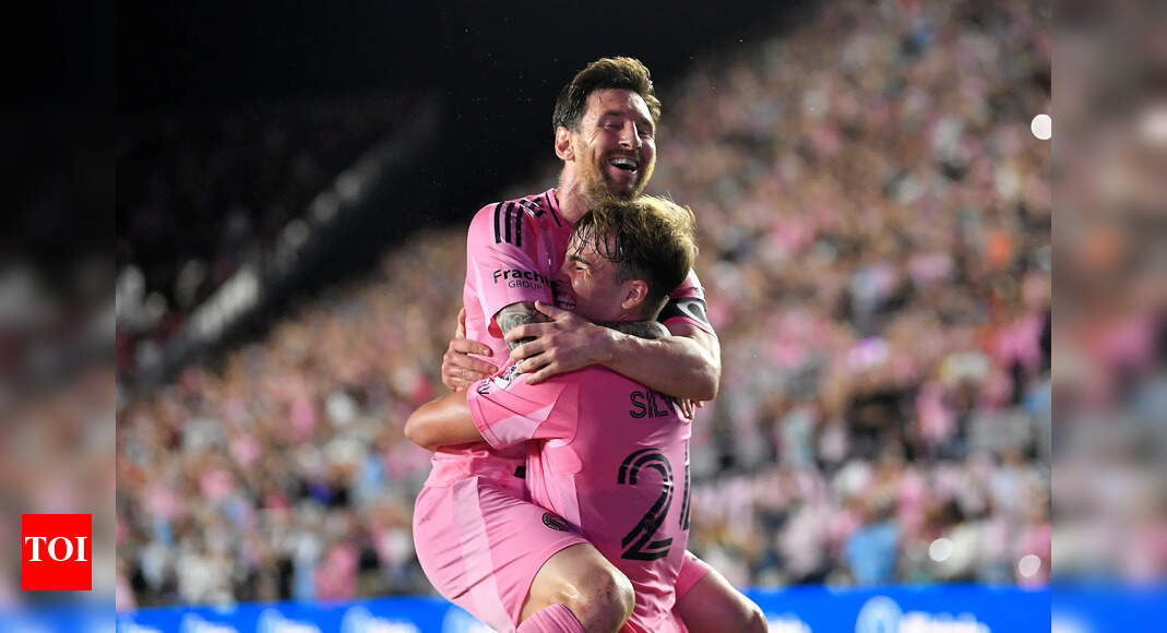 Messi brace, assist save Miami from early elimination in MLS Cup playoffs - watch