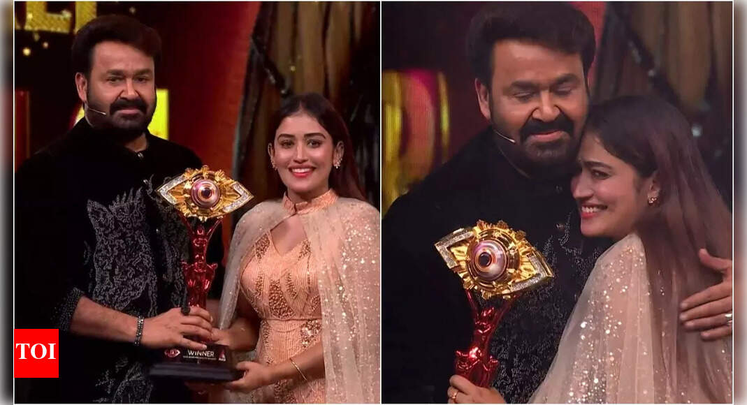 Bigg Boss Malayalam 7 Winner: TV actress Anumol lifts the trophy