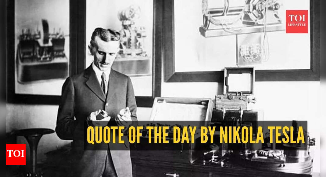 Quote of the day by Nikola Tesla: “I don't care that they stole my idea . . I care that they don't…”