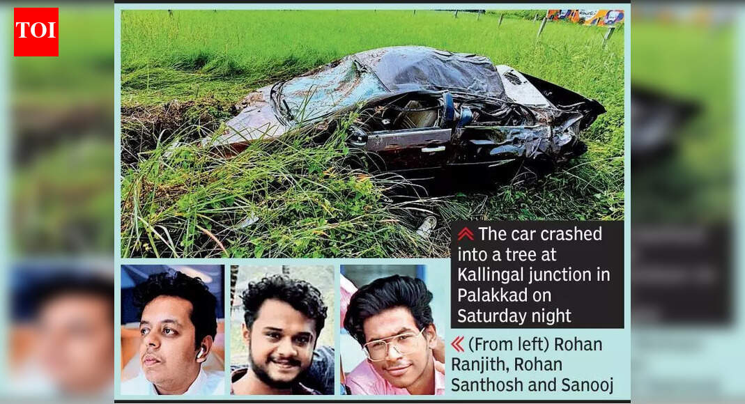 3 youths killed in car crash in Palakkad | Kochi News - The Times of India