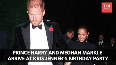 Prince Harry and Meghan Markle channel old Hollywood glam at Kris Jenner’s star-studded birthday bash