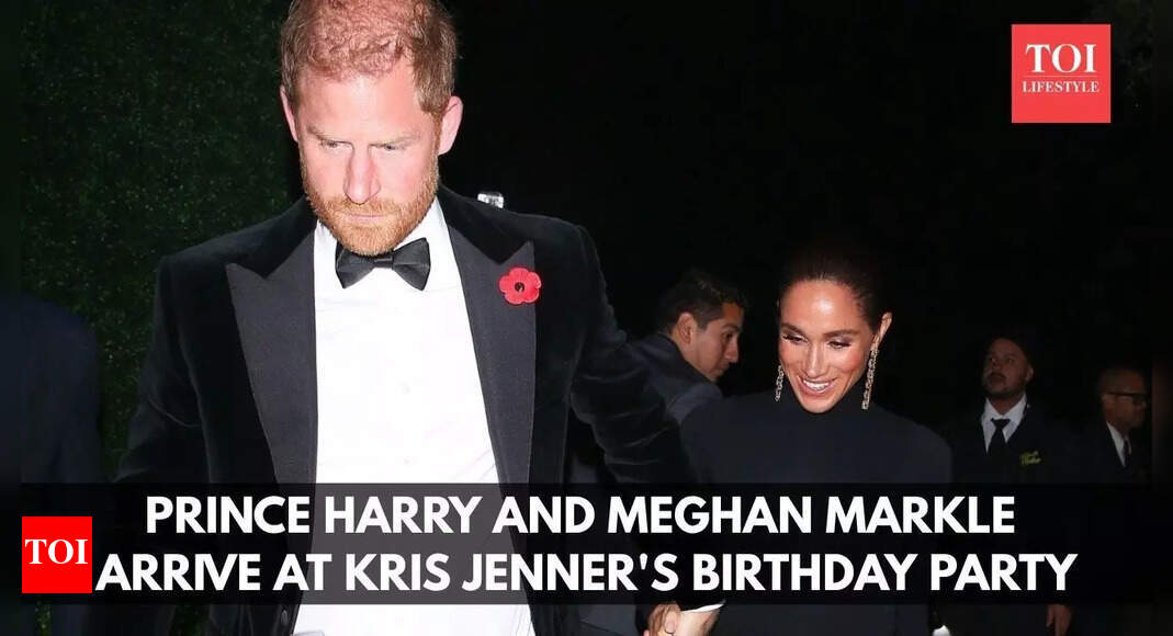 Prince Harry and Meghan at Kris Jenner’s birthday party