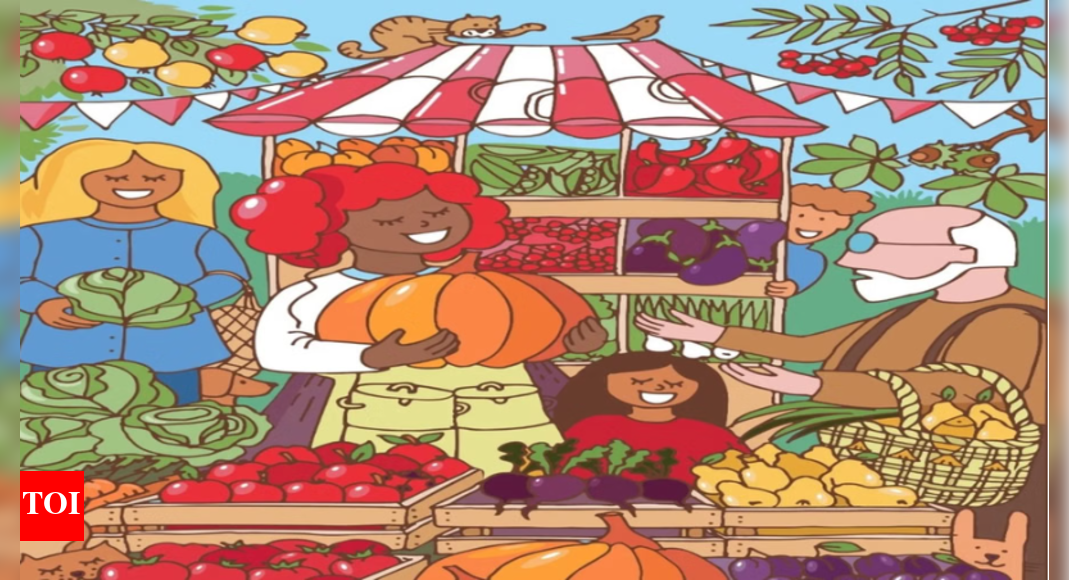 Optical illusion: Only a person with eagle-sharp eyesight can spot the hidden fish in this market