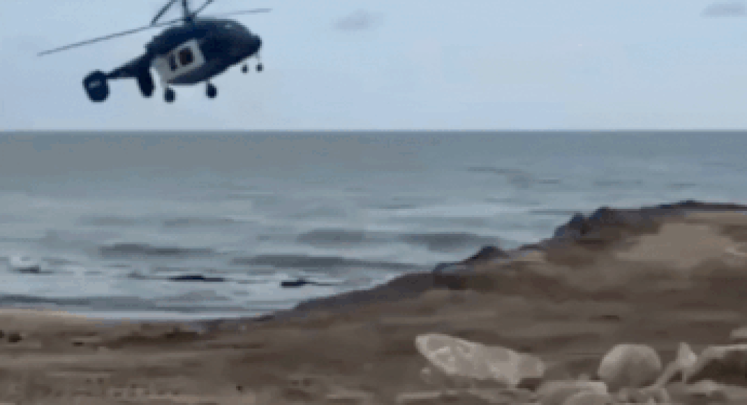Russian chopper crash in Dagestan: Video shows moment helicopter splits into two