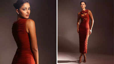 Ananya Panday channels sophistication in floral body hugging cutout dress worth nearly Rs. 76,000