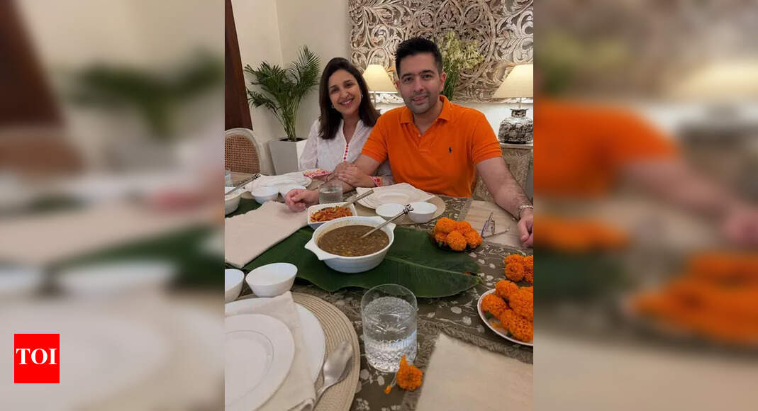 Parineeti Chopra’s post-pregnancy cravings steal hearts; Actress enjoys vada pav & chai moment, Fans adore her joyful mommy glow