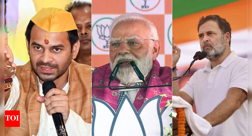 <div>Bihar elections 2025: 'Katta, nachaniya, rasoiya & more ' - when netas turned dialogue writers during poll campaign</div>