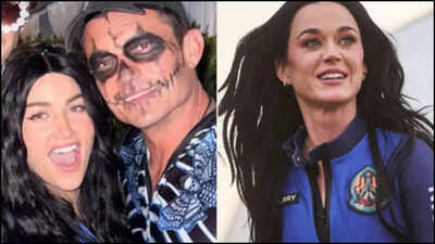Orlando Bloom's rumored love dresses up as Katy Perry from space for Halloween; internet laughs at the irony