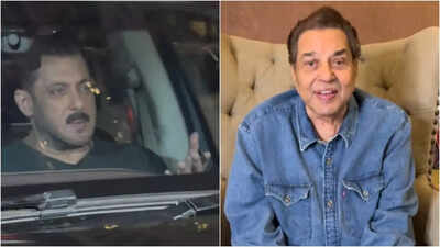 Dharmendra hospitalized: Salman Khan arrives to check on veteran actor's health