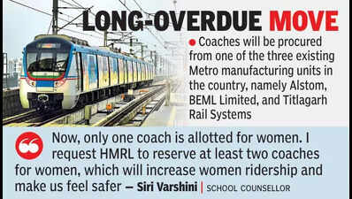 Hyderabad Metro plans to add more coaches, increase train frequency