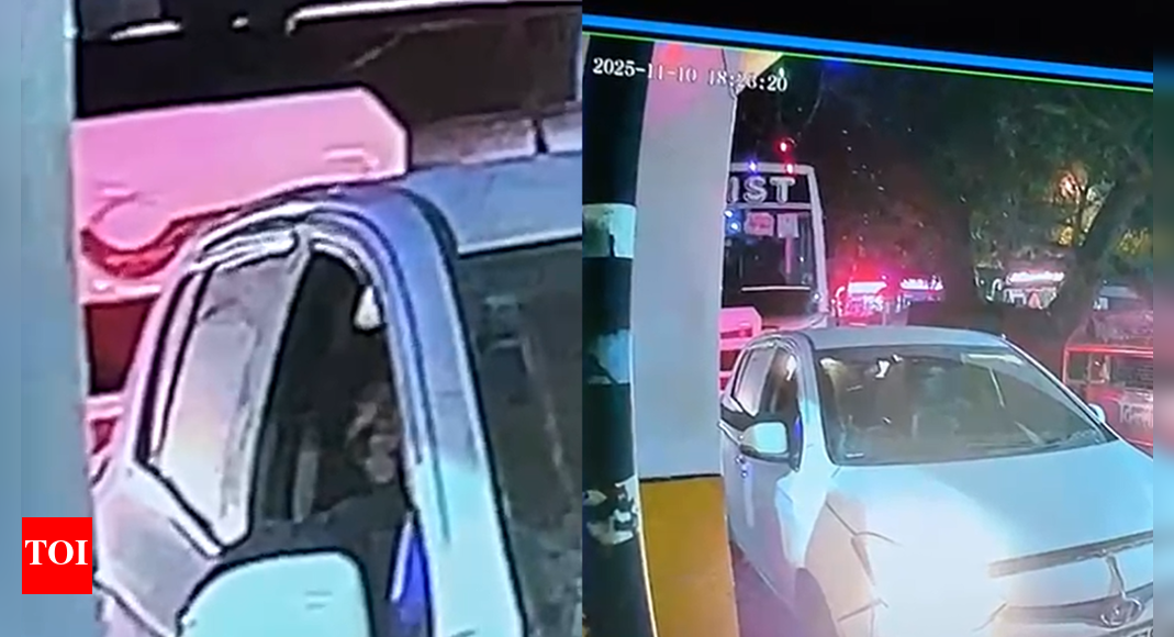 CCTV footage shows Delhi blast suspect’s vehicle entering and exiting Red Fort area