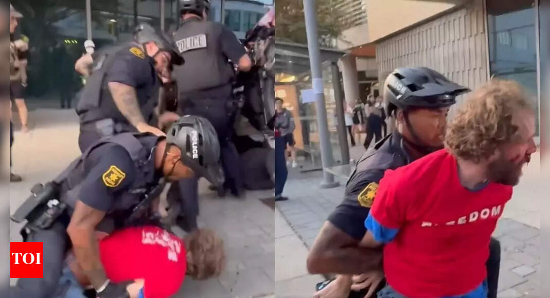 Brawl breaks out near UC Berkeley; footage shows man bloodied in clash — video