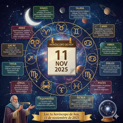 Horóscopo diario: Predicciones astrológicas para el 11 de noviembre de 2025