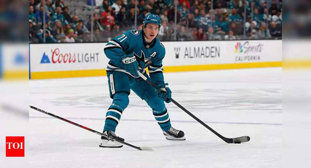 Will Smith watches in shock as San Jose Sharks’ Macklin Celebrini suffers an injury and loses teeth during San Jose Sharks vs the Anaheim Ducks game