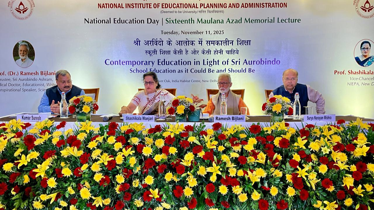 NIEPA organises 16th Maulana Azad Memorial Lecture on National Education Day