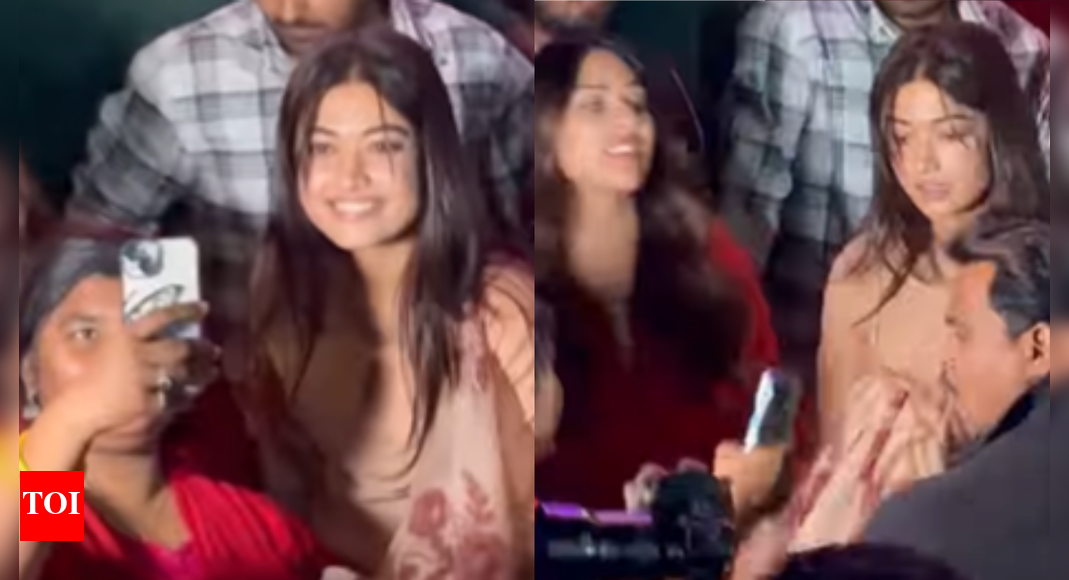 'The Girlfriend': Rashmika Mandanna stops bouncer to take a selfie with fan; Wins fans hearts
