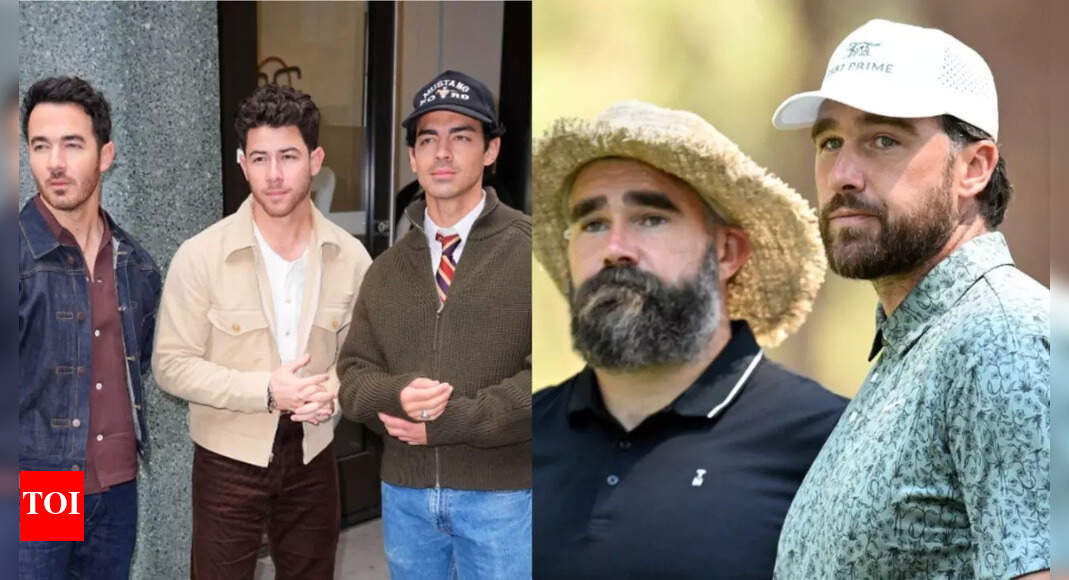 “A healthy amount of bullying”: Jonas Brothers hilariously tell Jason Kelce the secret to working with his brother Travis Kelce