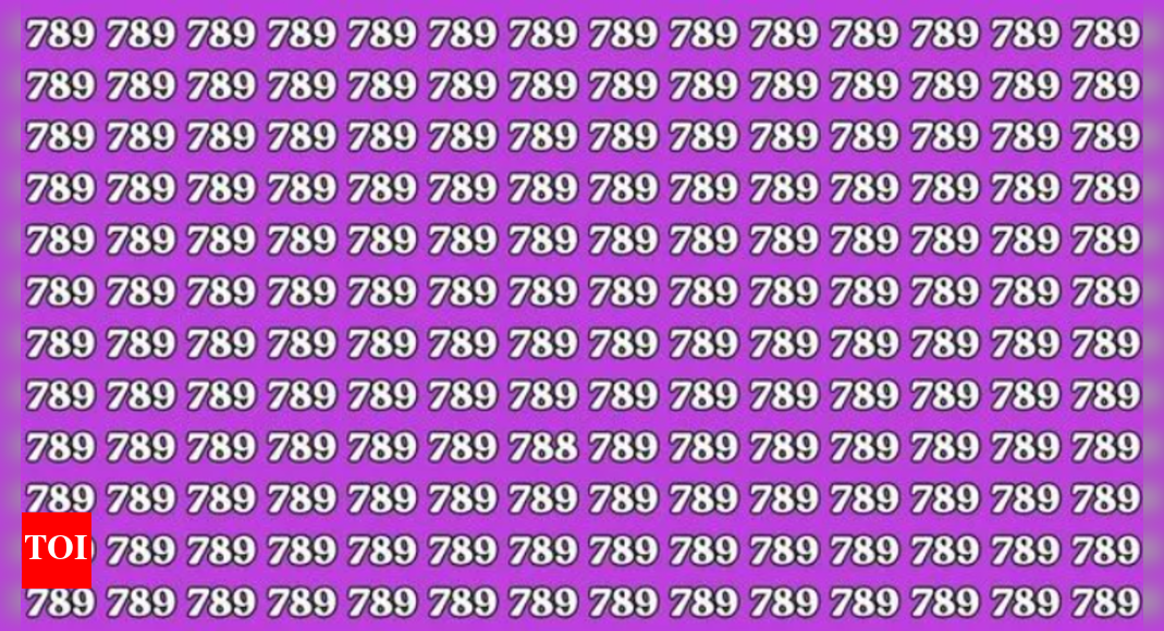Optical illusion: Only a person with 20/20 eyesight can spot ‘788’ among ‘789’ in 7 seconds